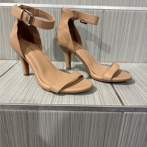 Torrid Tan Ankle Strap Heels